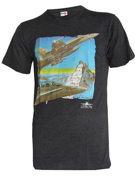 Bild von F/A-18 Hornet Matterhorn T-Shirt dunkelgrau